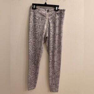 Nike Gray Snake Print Leggings